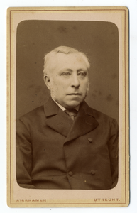 221196 Portret van A.C.J. van Eelde, geboren 1828, lid van de gemeenteraad te Utrecht (1865-1889), lid van Provinciale ...